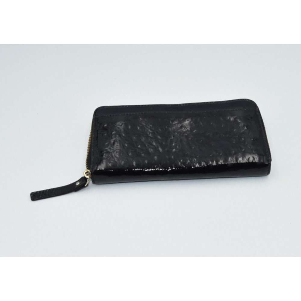 Kate Spade New York Neda Mofro Black Patent Leather Zip Around Large Wallet - Picture 5 of 11